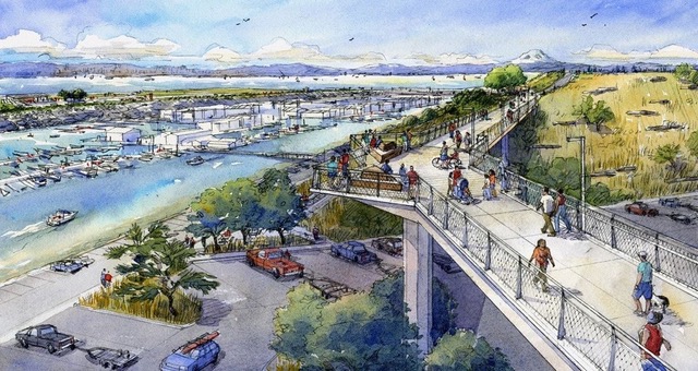 Wilson Way Bridge from Point Defiance to the waterfront